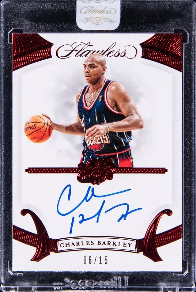 2019-20 Panini Flawless Charles Barkley Autographs Ruby #FA-CBK card image