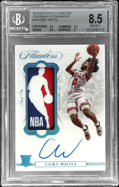 2019-20 Panini Flawless Coby Logoman Autographs #LA-CBW card image