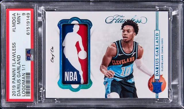 2019-20 Panini Flawless Darius Garland Game-Worn Logoman #LM-DGA card image