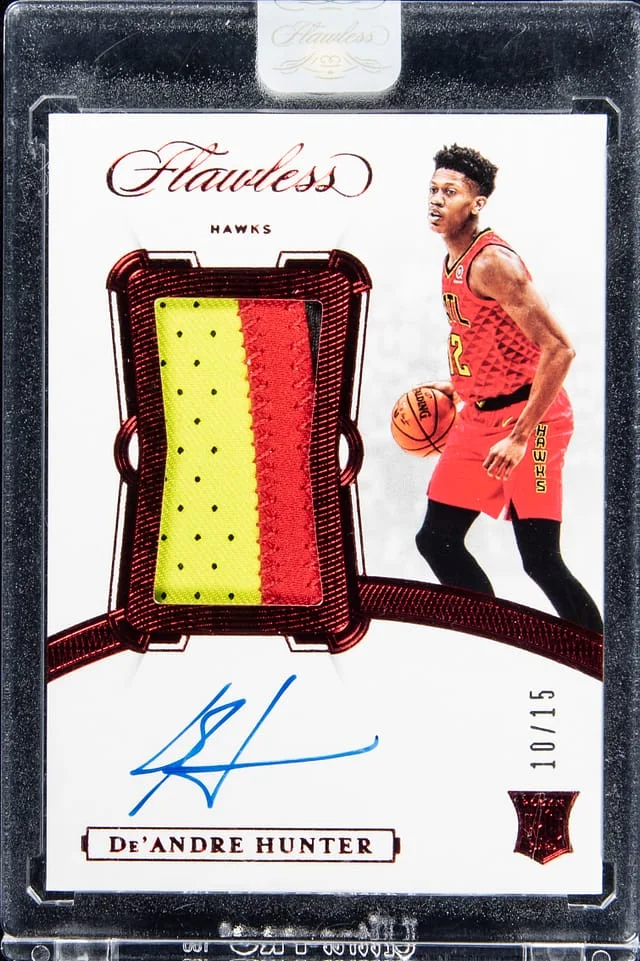 2019-20 Panini Flawless De'Andre Hunter Vertical Patch #VP-DAH card image