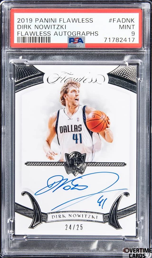 2019-20 Panini Flawless Dirk Nowitzki Flawless Autographs #FADNK card image