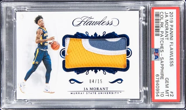 2019-20 Panini Flawless Ja Morant Collegiate Sapphire #2 card image