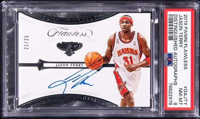 2019-20 Panini Flawless Jason Terry Distinguished Autograph #DA-JTY card image