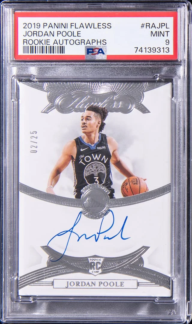 2019-20 Panini Flawless Jordan Poole Autograph #RA-JPL card image