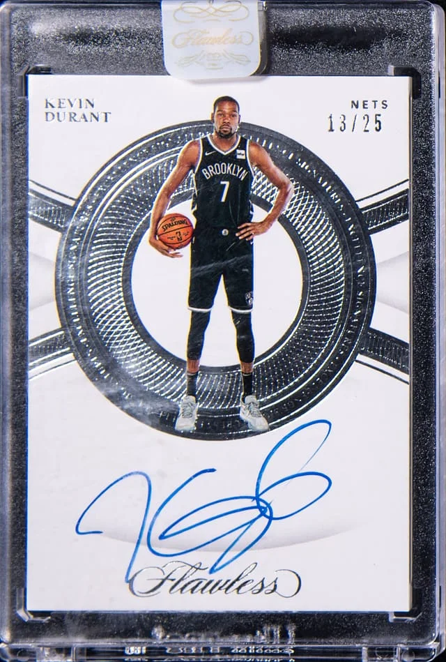 2019-20 Panini Flawless Kevin Durant Excellence Signatures #ES-KDR card image