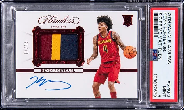 2019-20 Panini Flawless Kevin Porter Jr.Signed Signature Prime Materials Ruby #SP-KPJ card image