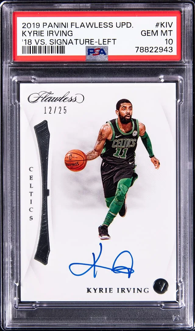 2019-20 Panini Flawless Kyrie Irving Update 2018 VS. Signature Left #VL-KIV card image