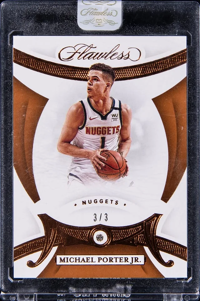 2019-20 Panini Flawless Michael Porter Jr. Diamond Diamond Bronze #63 card image