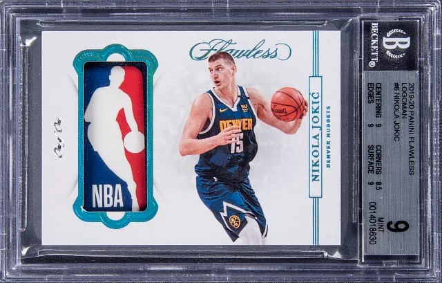 2019-20 Panini Flawless Nikola Jokic Logoman #6 card image