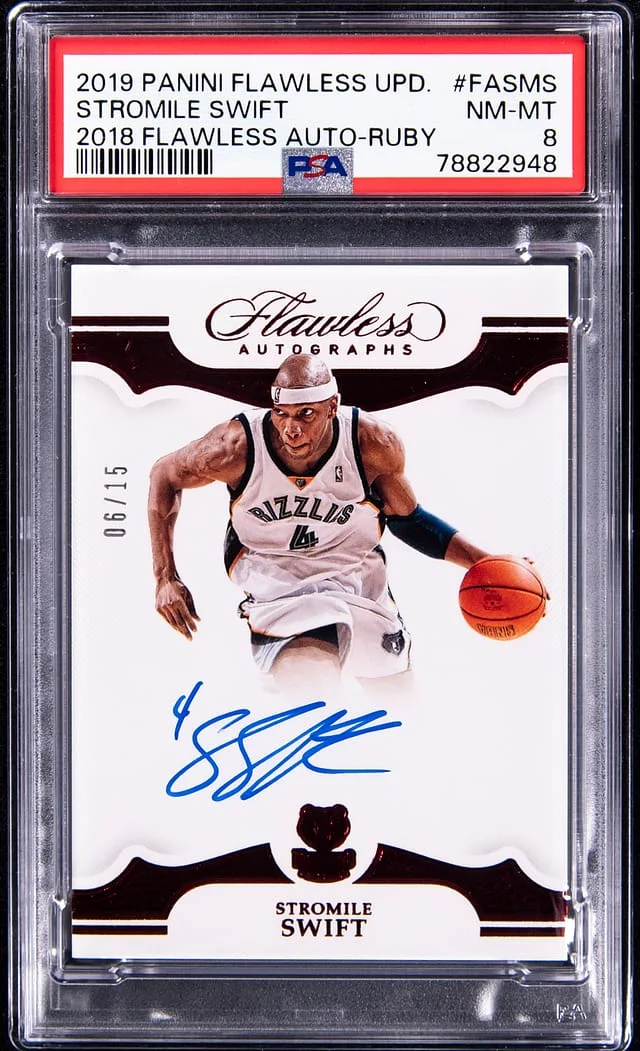 2019-20 Panini Flawless Stromile Swift Update 2018 Flawless Autograph Ruby #FA-SMS card image