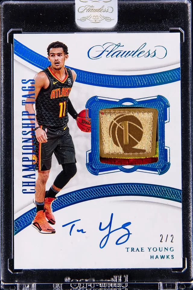 2019-20 Panini Flawless Trae Young Championship Tags #CT-TYG card image
