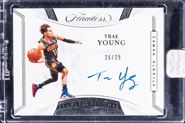 2019-20 Panini Flawless Trae Young Silver #FF-TYG card image