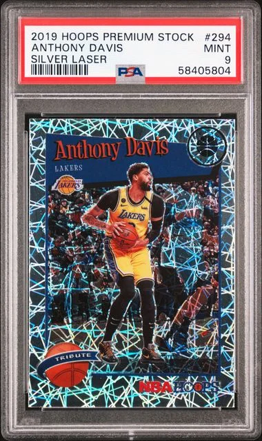 2019-20 Panini Hoops Anthony Davis Silver Laser #294 card image