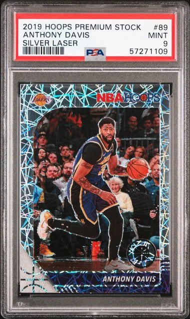 2019-20 Panini Hoops Anthony Davis Silver Laser #89 card image