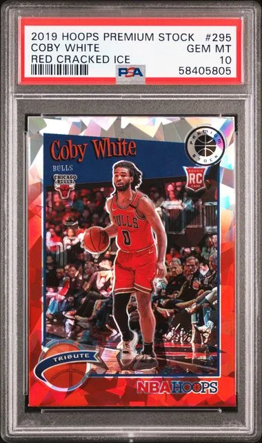 2019-20 Panini Hoops Coby Red Cracked Ice #295 card image