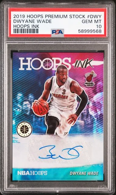 2019-20 Panini Hoops Dwyane Wade Hoops Ink #HI-DWY card image