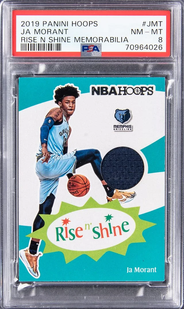 2019-20 Panini Hoops Ja Morant Relic ‚ Rise N' Shine Memorabilia #RS-JMT card image