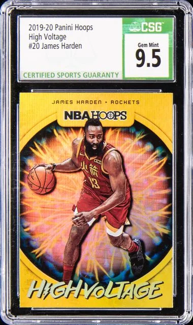 2019-20 Panini Hoops James Harden High Voltage #20 card image