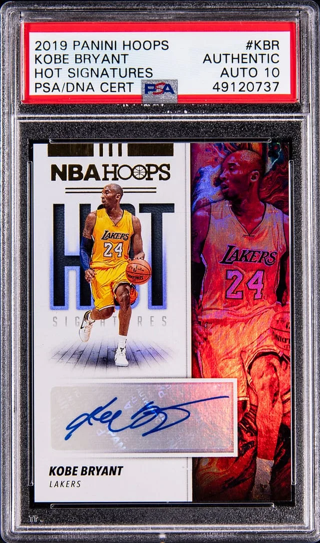 2019-20 Panini Hoops Kobe Bryant Hot Signatures #HS-KBR card image