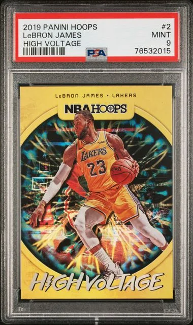 2019-20 Panini Hoops LeBron James High Voltage #2 card image