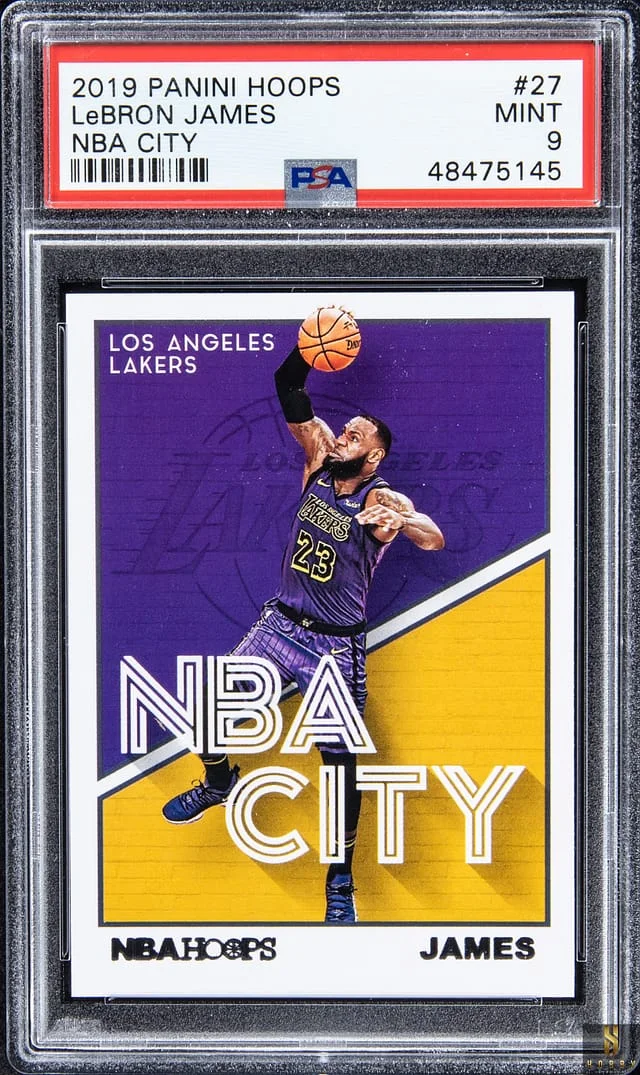 2019-20 Panini Hoops LeBron James NBA City #27 card image