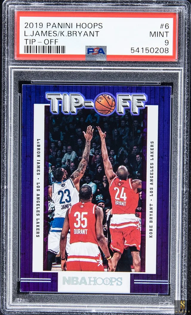 2019-20 Panini Hoops LeBron James/Kobe Bryant Tip-Off #6 card image