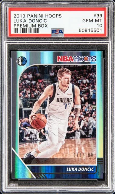 2019-20 Panini Hoops Luka Doncic Premium Box #39 card image