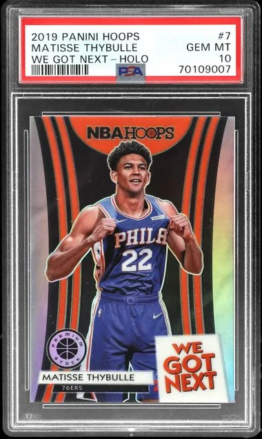 2019-20 Panini Hoops Matisse Thybulle We Got Next Holo #7 card image