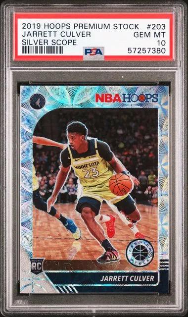 2019-20 Panini Hoops Premium Stock Jarrett Culver Silver Scope Prizm #203 card image