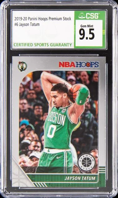 2019-20 Panini Hoops Premium Stock Jayson Tatum #6 card image
