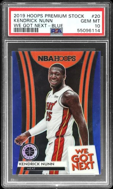 2019-20 Panini Hoops Premium Stock Kendrick Nunn We Got Next Blue #20 card image