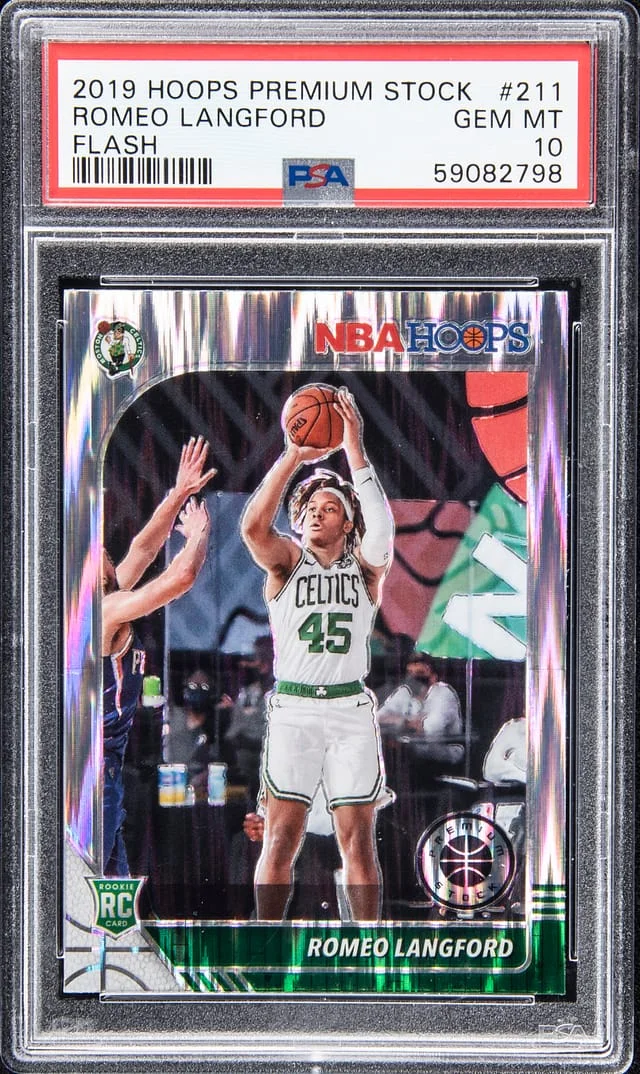 2019-20 Panini Hoops Premium Stock Romeo Langford Flash #211 card image