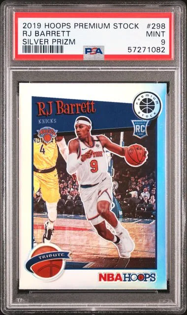2019-20 Panini Hoops RJ Barrett Silver Prizm #298 card image