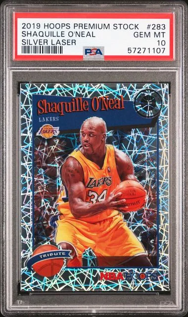 2019-20 Panini Hoops Shaquille O'Neal Silver Laser #283 card image
