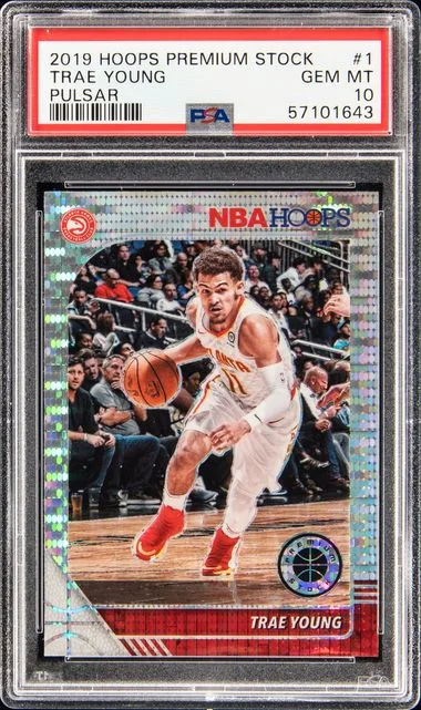 2019-20 Panini Hoops Trae Young Silver Prizm #1 card image