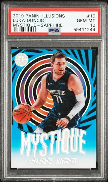 2019-20 Panini Illusions Luka Doncic Mystique Sapphire #10 card image