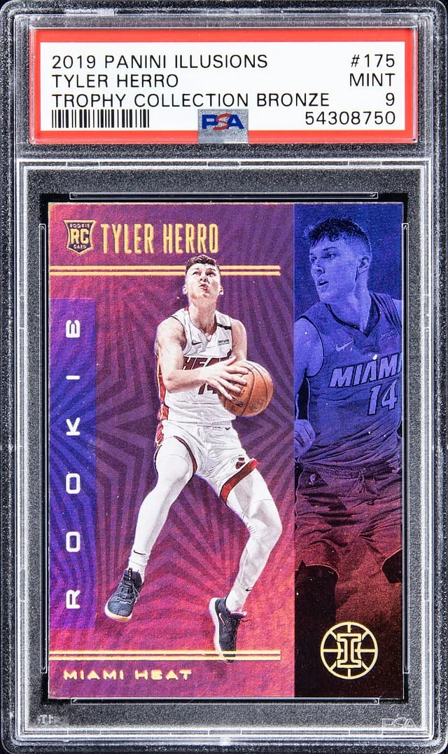 2019-20 Panini Illusions Tyler Herro Trophy Collection Bronze #175 card image