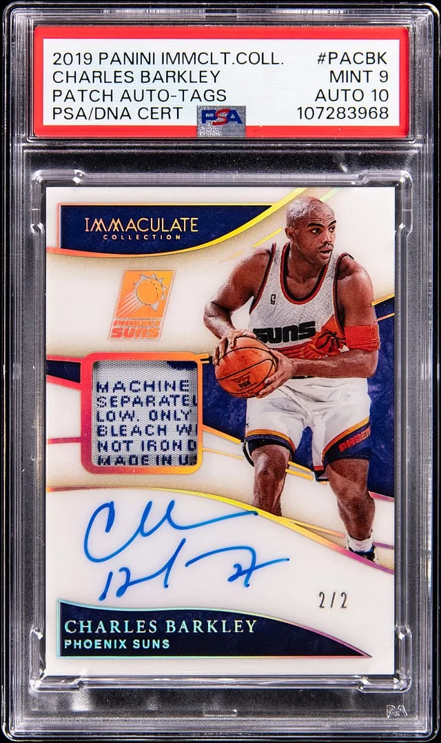 2019-20 Panini Immaculate Charles Barkley Patch Autograph Tags #PA-CBK card image