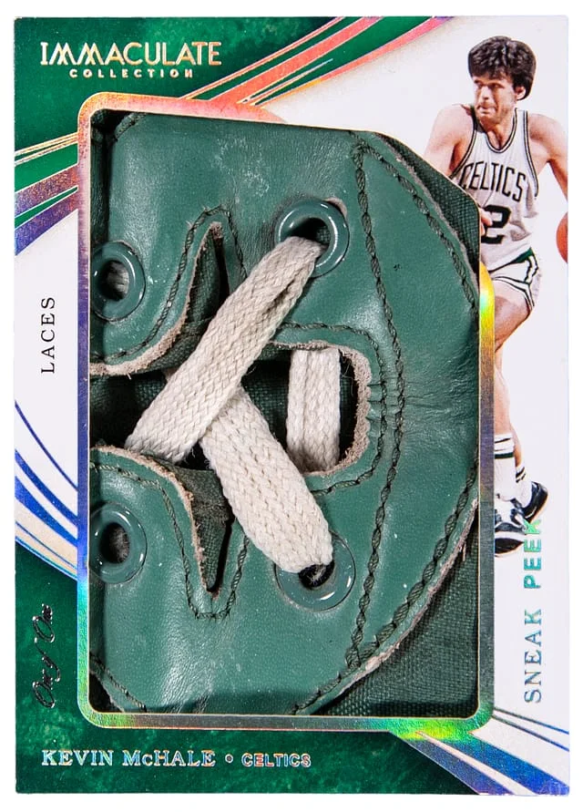 2019-20 Panini Immaculate Collection Kevin McHale Game-Used Shoe & Laces Sneak Peek #SP-KMC card image