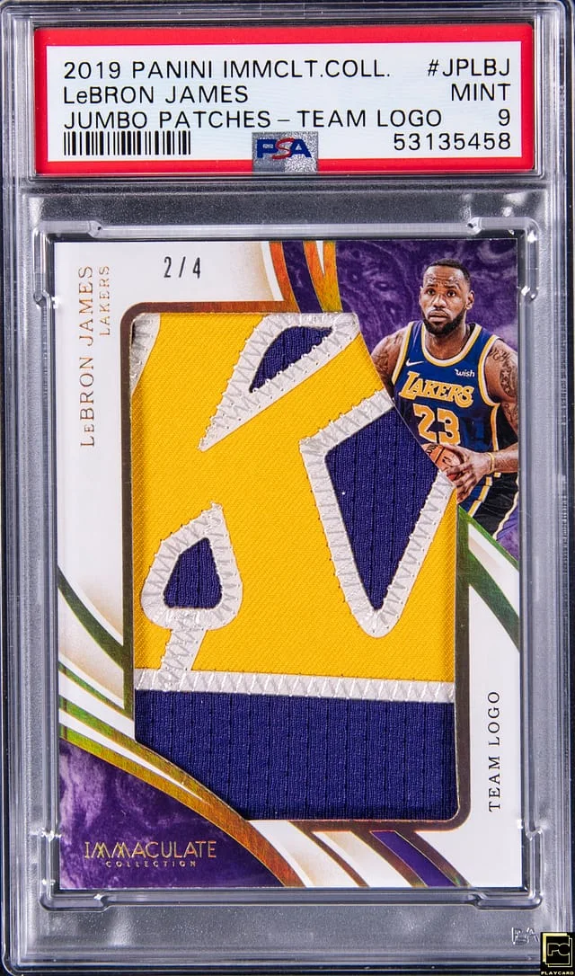 2019-20 Panini Immaculate Collection LeBron James Jumbo Patches Team Logo #JP-LBJ card image