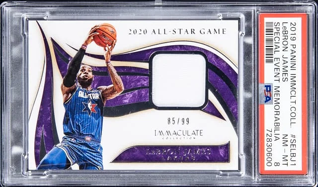 2019-20 Panini Immaculate Collection LeBron James Special Event Memorabilia #SE-LBJ1 card image