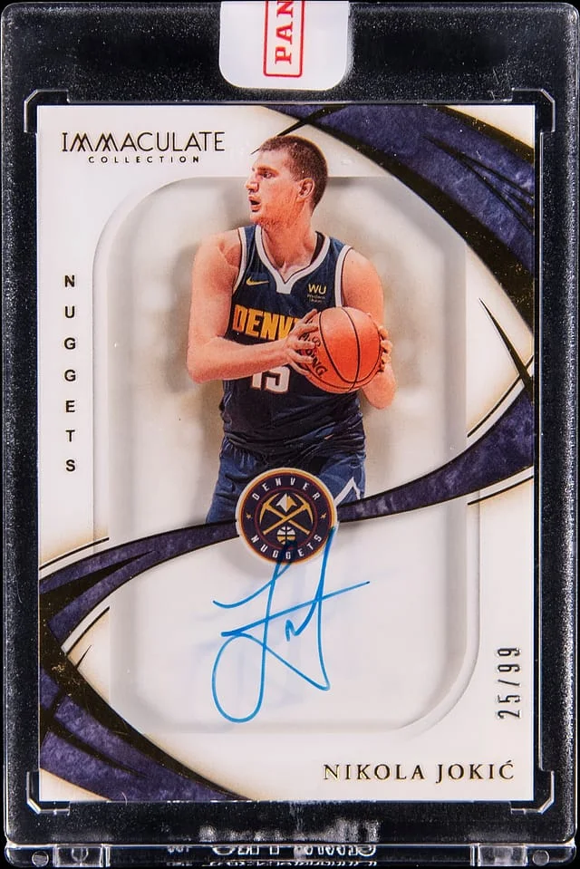 2019-20 Panini Immaculate Collection Nikola Jokic Shadowbox Autograph #SS-NJK card image