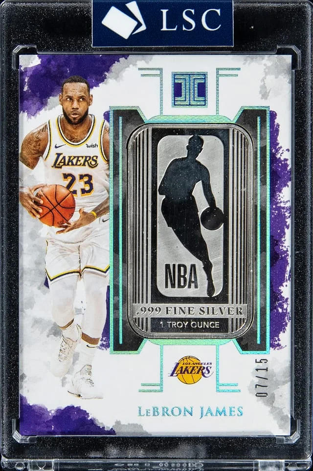 2019-20 Panini Impeccable Basketball LeBron James Silver Ounce #47 card image