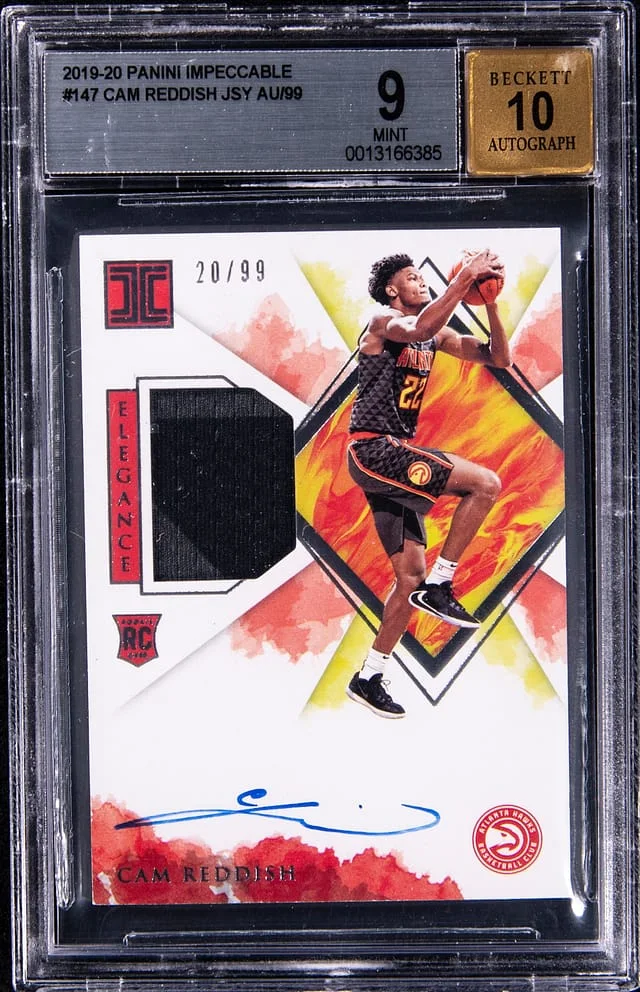 2019-20 Panini Impeccable Cam Reddish #147 card image
