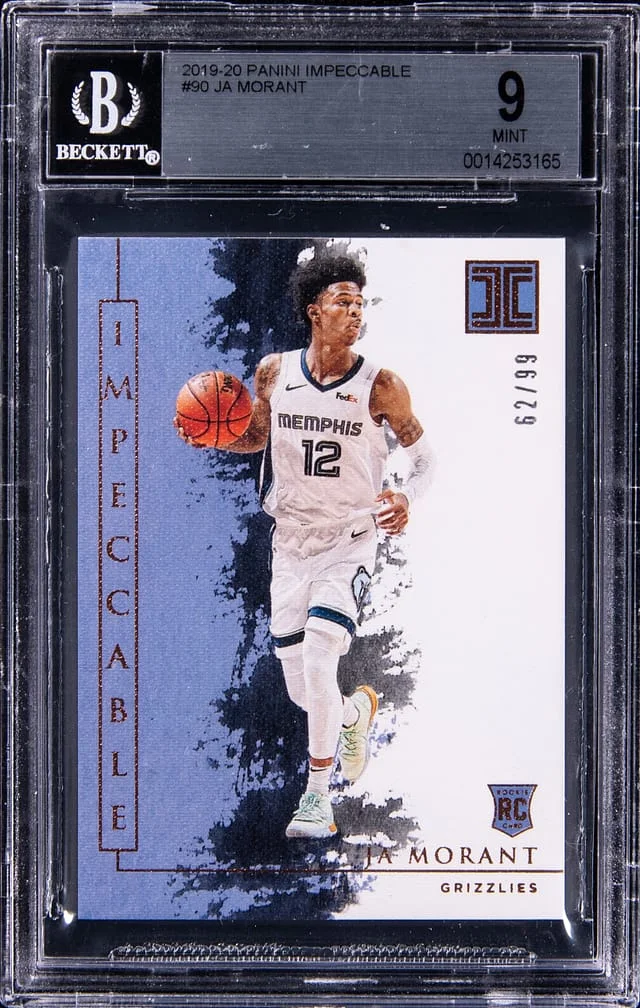 2019-20 Panini Impeccable Ja Morant #90 card image