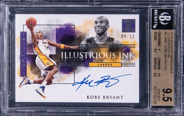 2019-20 Panini Impeccable Kobe Bryant Illustrious Ink #IL-KBR card image