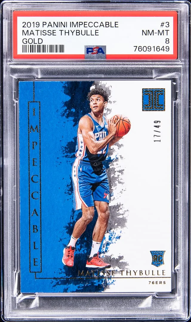 2019-20 Panini Impeccable Matisse Thybulle Gold #3 card image