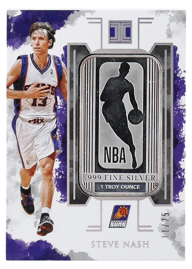 2019-20 Panini Impeccable Steve Nash Silver Troy Ounce #26 card image
