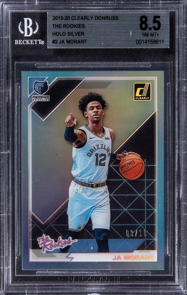 2019-20 Panini Ja Morant Clearly Donruss The Rookies Holo Silver #2 card image
