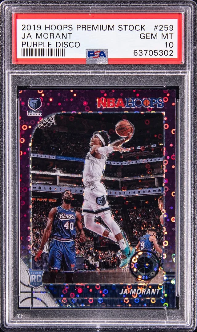 2019-20 Panini Ja Morant NBA Hoops Premium Stock #259 card image